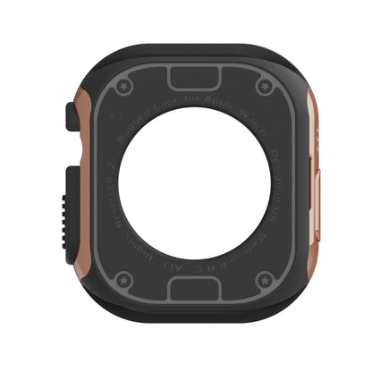 For Apple Watch Ultra 49mm 2-in-1 PC Hybrid TPU Armor Watch Case(Rose Gold) - Watch Cases by buy2fix | Online Shopping UK | buy2fix