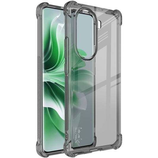 For OPPO Reno11 5G Global imak Shockproof Airbag TPU Phone Case(Transparent Black) - Reno11 Cases by imak | Online Shopping UK | buy2fix