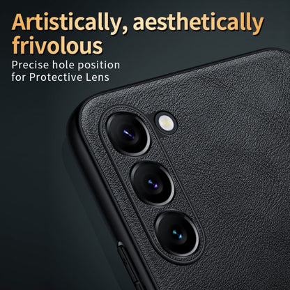 For Samsung Galaxy S24 5G SULADA Shockproof TPU + Handmade Leather Phone Case(Black) - Galaxy S24 5G Cases by SULADA | Online Shopping UK | buy2fix