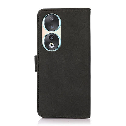 For Honor 90 KHAZNEH Matte Texture Leather Phone Case(Black) - Honor Cases by buy2fix | Online Shopping UK | buy2fix