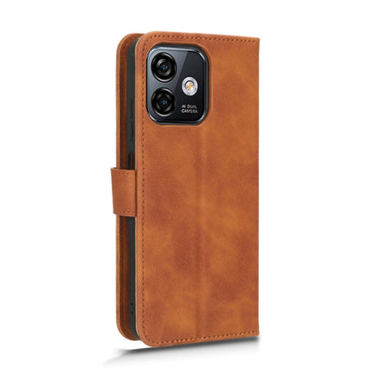 For Ulefone Note 16 Pro Skin Feel Magnetic Flip Leather Phone Case(Brown) - Ulefone Cases by buy2fix | Online Shopping UK | buy2fix
