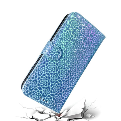 For iPhone 16 Pro Max Colorful Magnetic Buckle Leather Phone Case(Blue) - iPhone 16 Pro Max Cases by buy2fix | Online Shopping UK | buy2fix