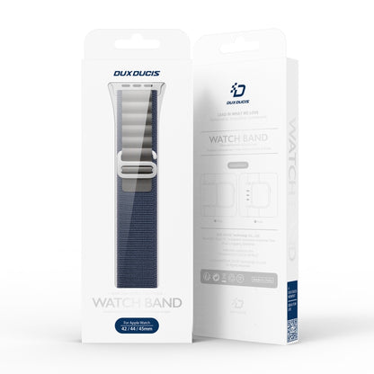 For Apple Watch Series 9 45mm DUX DUCIS GS Series Nylon Loop Watch Band(Blue) - Watch Bands by DUX DUCIS | Online Shopping UK | buy2fix