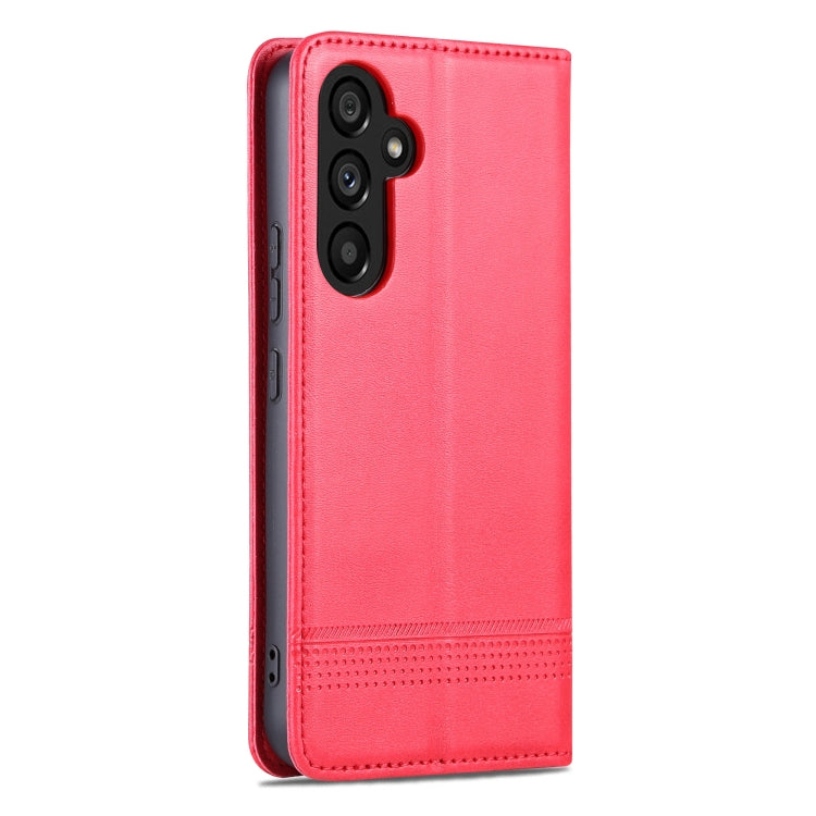 For Samsung Galaxy S23 FE 5G AZNS Magnetic Calf Texture Flip Leather Phone Case(Red) - Galaxy S23 FE 5G Cases by AZNS | Online Shopping UK | buy2fix