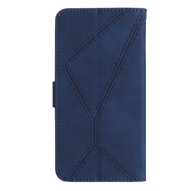 For Samsung Galaxy A15 Stitching Embossed Leather Phone Case(Blue) - Galaxy Phone Cases by buy2fix | Online Shopping UK | buy2fix