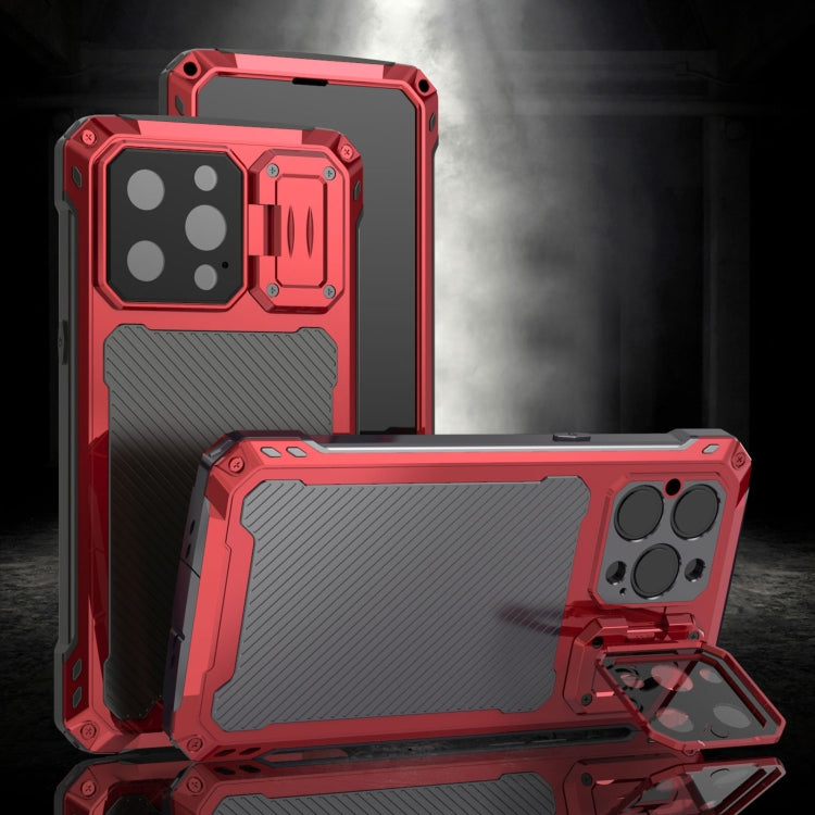 For iPhone 14 Pro Max LK MagSafe Shockproof Life Waterproof Dustproof Metal Phone Case(Red) - iPhone 14 Pro Max Cases by buy2fix | Online Shopping UK | buy2fix