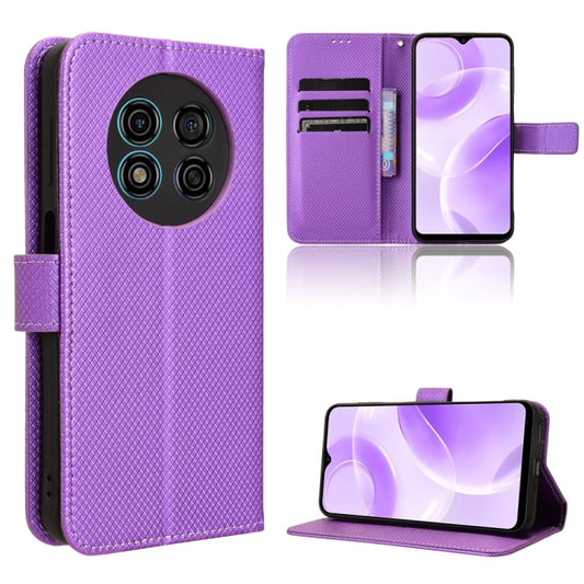 For Ulefone Note 15 Diamond Texture Leather Phone Case(Purple) - Ulefone Cases by buy2fix | Online Shopping UK | buy2fix