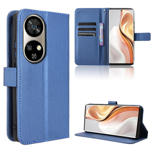 For Ulefone Note 17 Pro Diamond Texture Leather Phone Case(Blue) - Ulefone Cases by buy2fix | Online Shopping UK | buy2fix