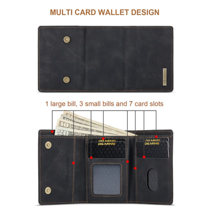 For Sony Xperia 1 VI DG.MING M1 Series 3-Fold Multi Card Wallet + Magnetic Phone Case(Black) - Sony Cases by DG.MING | Online Shopping UK | buy2fix