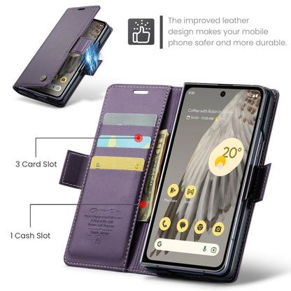 For Google Pixel Fold CaseMe 023 Butterfly Buckle Litchi Texture RFID Anti-theft Leather Phone Case(Pearly Purple) - Google Cases by CaseMe | Online Shopping UK | buy2fix