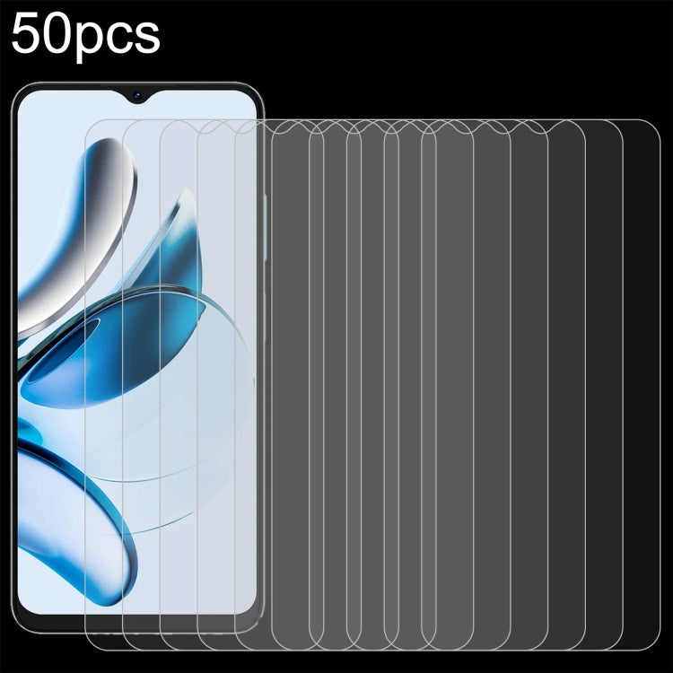 For Blackview Oscal Tiger 10 50pcs 0.26mm 9H 2.5D Tempered Glass Film - For Blackview by buy2fix | Online Shopping UK | buy2fix