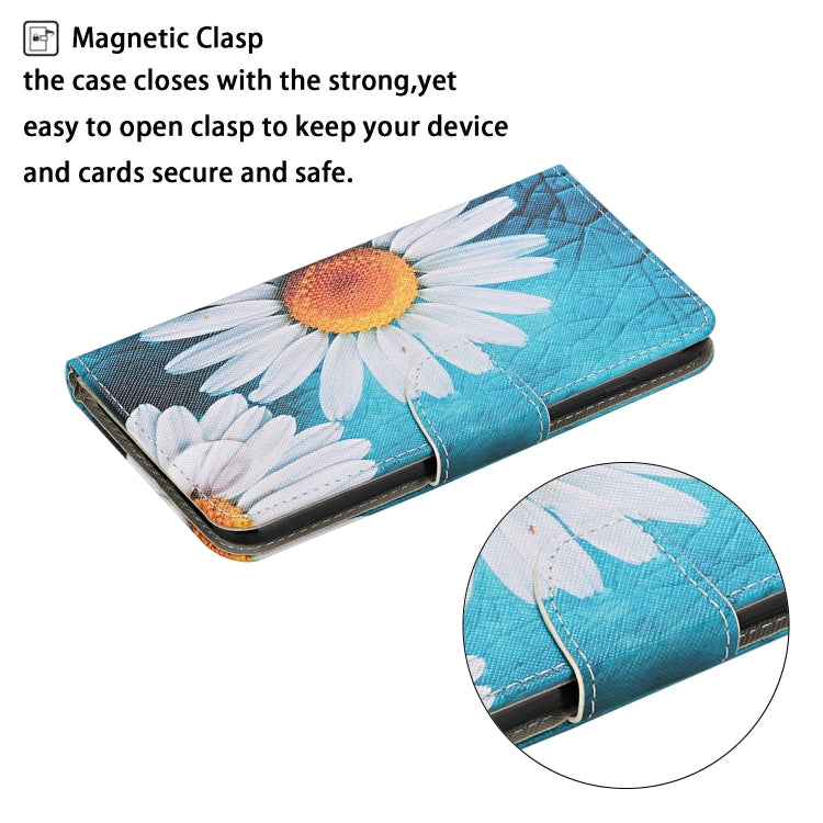 For iPhone 16 Pro Max 3D Colored Drawing Flip Leather Phone Case(Chrysanthemum) - iPhone 16 Pro Max Cases by buy2fix | Online Shopping UK | buy2fix