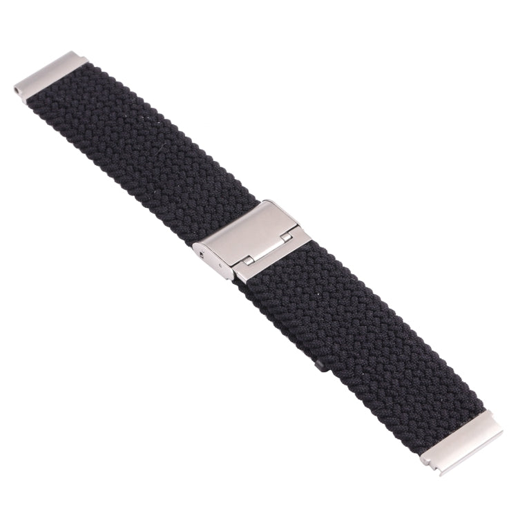 For Samsung Galaxy Watch 6 / 6 Classic Nylon Braided Metal Buckle Watch Band(Black) - Watch Bands by buy2fix | Online Shopping UK | buy2fix