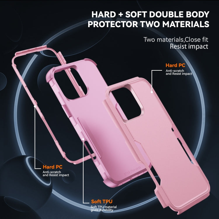 For iPhone 16 Pro Max Commuter Shockproof TPU + PC Phone Case(Pink) - iPhone 16 Pro Max Cases by buy2fix | Online Shopping UK | buy2fix