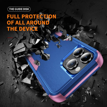 For iPhone 16 Pro Commuter Shockproof TPU + PC Phone Case(Royal Blue+Pink) - iPhone 16 Pro Cases by buy2fix | Online Shopping UK | buy2fix