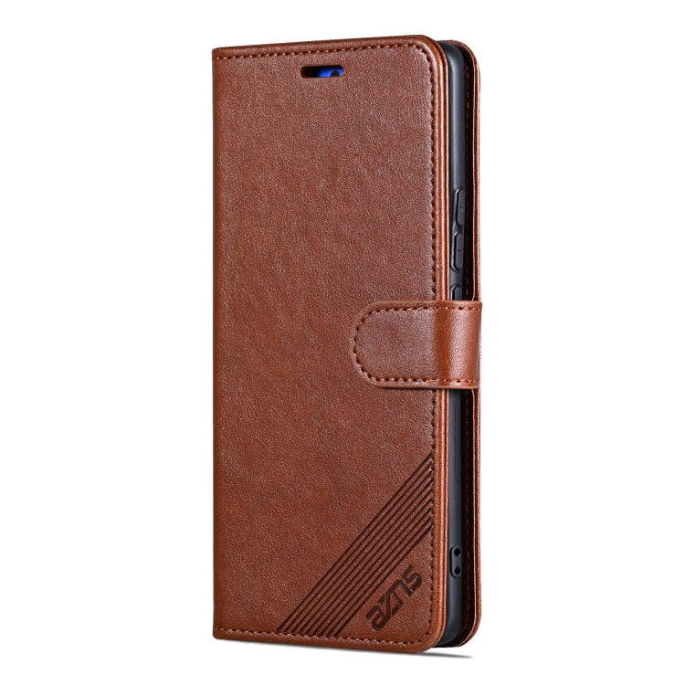 For OPPO Find X8 AZNS Sheepskin Texture Flip Leather Phone Case(Brown) - Find X8 Cases by AZNS | Online Shopping UK | buy2fix