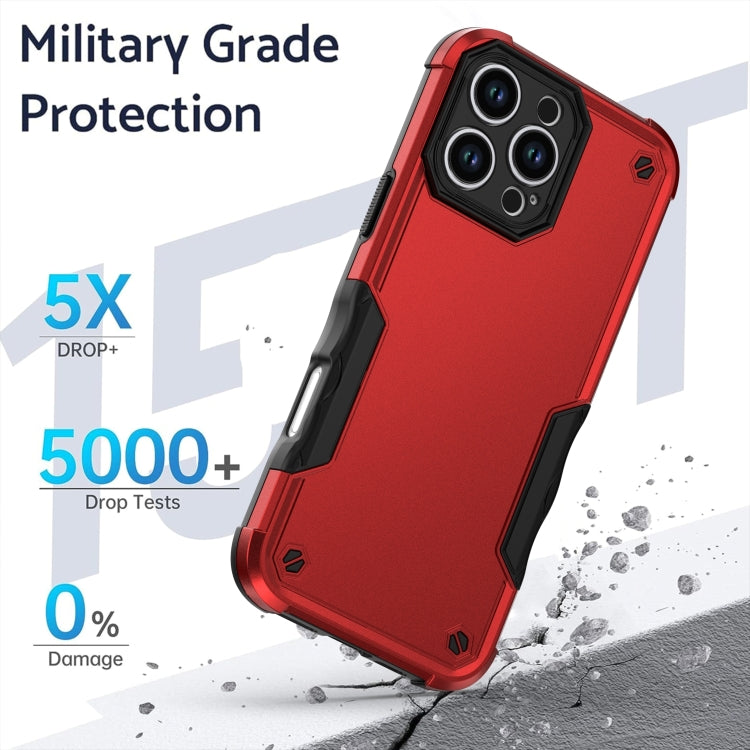 For iPhone 16 Pro Non-slip Shockproof Armor Phone Case(Blue) - iPhone 16 Pro Cases by buy2fix | Online Shopping UK | buy2fix