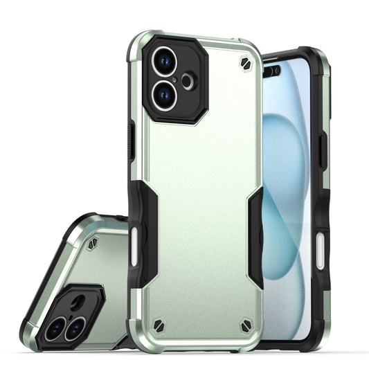 For iPhone 16 Plus Non-slip Shockproof Armor Phone Case(Green) - iPhone 16 Plus Cases by buy2fix | Online Shopping UK | buy2fix