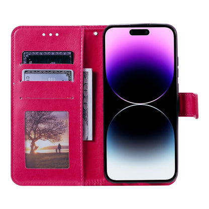 For iPhone 16 Pro Max Totem Flower Embossed Leather Phone Case(Red) - iPhone 16 Pro Max Cases by buy2fix | Online Shopping UK | buy2fix