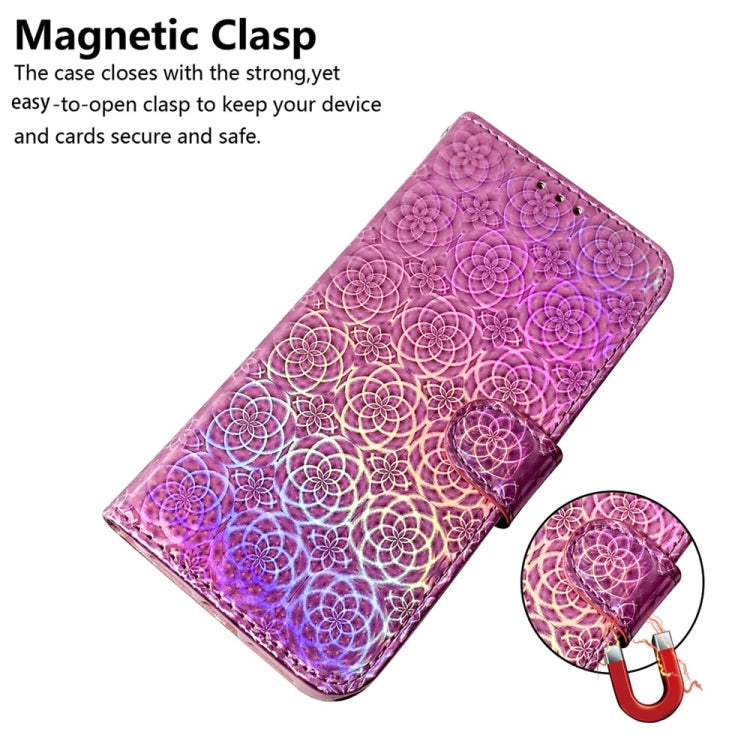 For OnePlus 13 Colorful Magnetic Buckle Leather Phone Case(Pink) - OnePlus Cases by buy2fix | Online Shopping UK | buy2fix