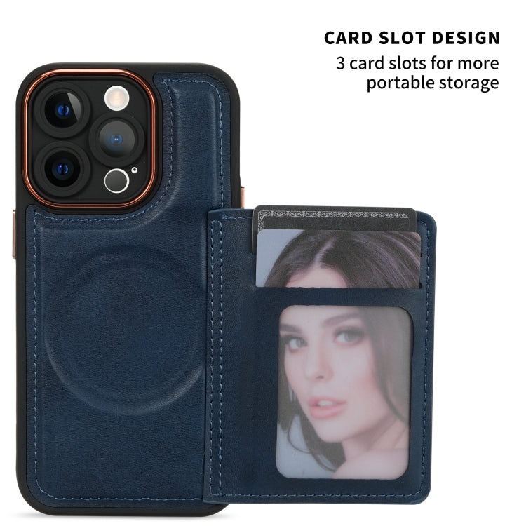 For iPhone 11 Pro Max Multifunctional Magsafe Magnetic Card Bag Phone Case(Brown) - iPhone 11 Pro Max Cases by buy2fix | Online Shopping UK | buy2fix