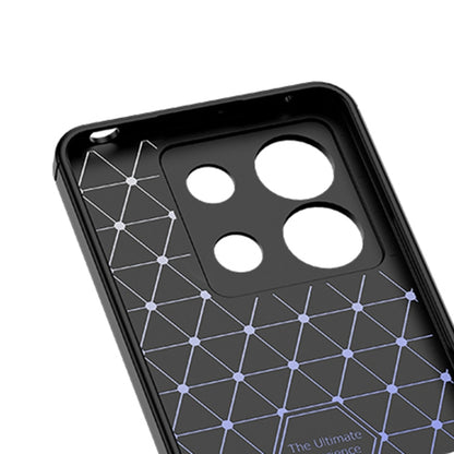 For Xiaomi Redmi Note 13 Litchi Texture Shockproof TPU Phone Case(Black) - Note 13 Cases by buy2fix | Online Shopping UK | buy2fix