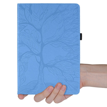 For iPad Pro 11 2024 Tree Life Embossed Rotation Leather Smart Tablet Case(Blue) - iPad Pro 11 2024 Cases by buy2fix | Online Shopping UK | buy2fix