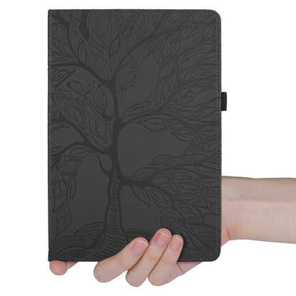 For iPad Pro 13 2024 Tree Life Embossed Rotation Leather Smart Tablet Case(Black) - iPad Pro 13 2024 Cases by buy2fix | Online Shopping UK | buy2fix