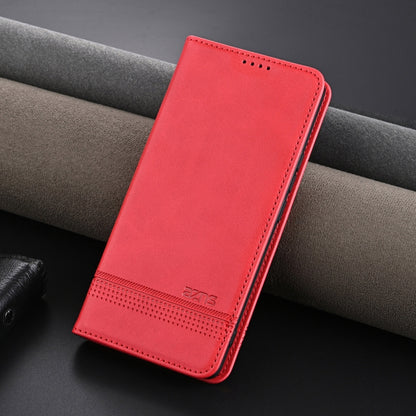 For OPPO Reno12 Pro Global AZNS Magnetic Calf Texture Flip Leather Phone Case(Red) - Reno12 Pro Cases by AZNS | Online Shopping UK | buy2fix