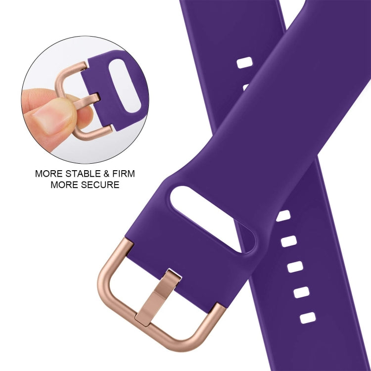 For Apple Watch Ultra 2 49mm Pin Buckle Silicone Watch Band(Purple) - Watch Bands by buy2fix | Online Shopping UK | buy2fix