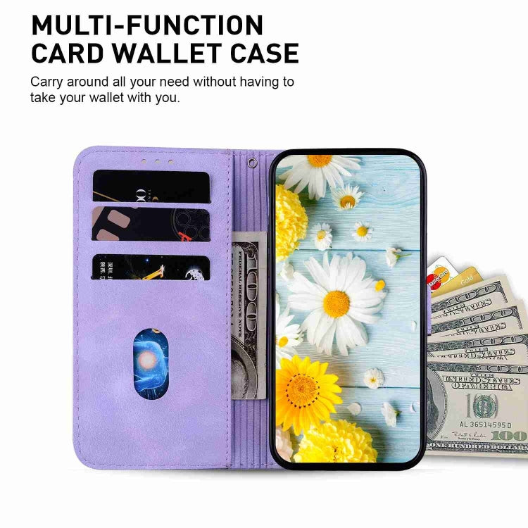 For Xiaomi Redmi Note 13 Pro+ 5G Lily Embossed Leather Phone Case(Purple) - Note 13 Pro+ Cases by buy2fix | Online Shopping UK | buy2fix