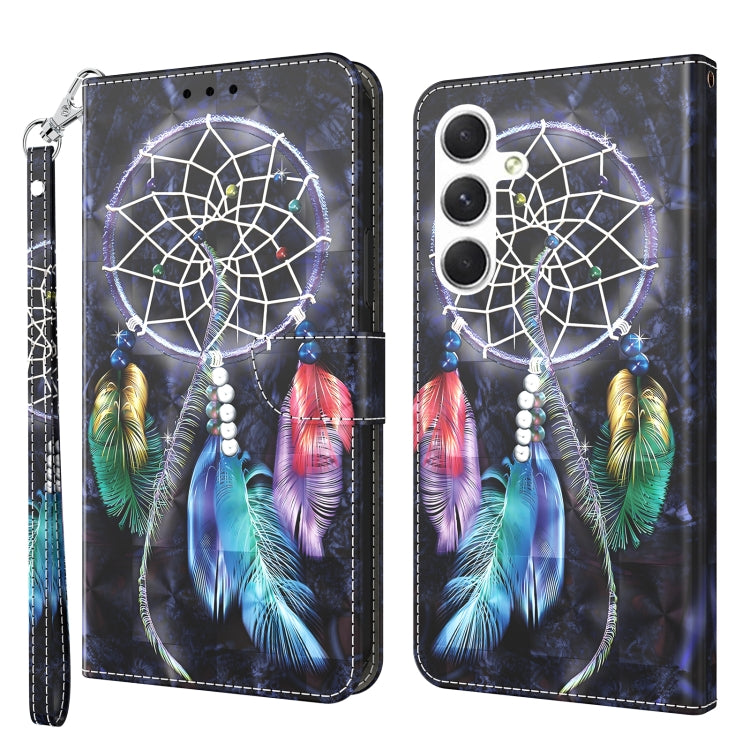 For Samsung Galaxy S24 5G 3D Painted Leather Phone Case(Colorful Dreamcatcher) - Galaxy S24 5G Cases by buy2fix | Online Shopping UK | buy2fix