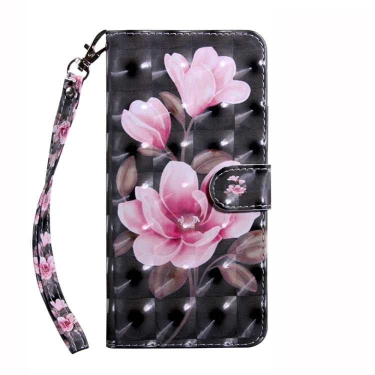 For Samsung Galaxy S24+ 5G 3D Painted Leather Phone Case(Pink Flower) - Galaxy S24+ 5G Cases by buy2fix | Online Shopping UK | buy2fix
