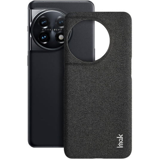 For OnePlus 11 5G imak Ruiyi Series Cloth Texture PU + PC Phone Case(Black) - OnePlus Cases by imak | Online Shopping UK | buy2fix