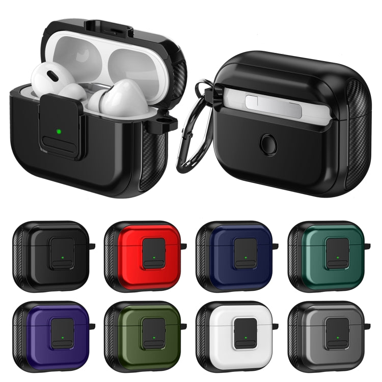 For AirPods Pro TPU + PC Wireless Earphones Case with Magnetic Switch(Purple) - For AirPods Pro by buy2fix | Online Shopping UK | buy2fix