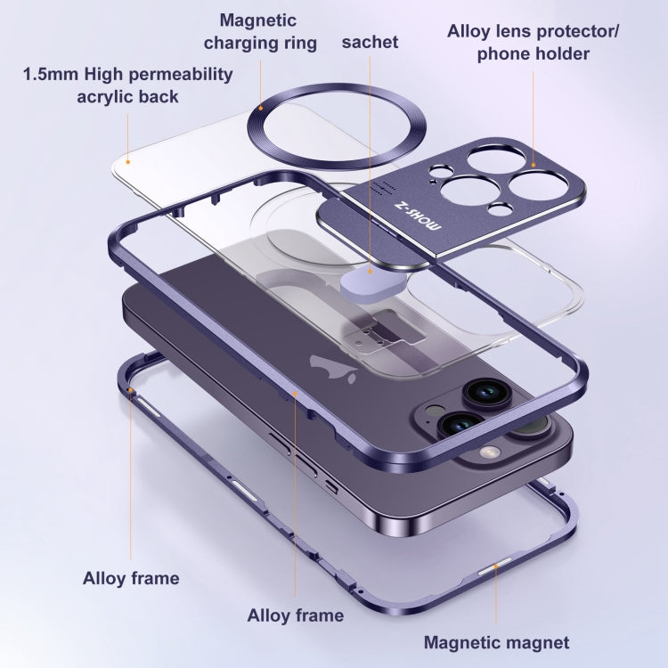 For iPhone 14 Aromatherapy Holder Single-sided MagSafe Magnetic Phone Case(White) - iPhone 14 Cases by buy2fix | Online Shopping UK | buy2fix