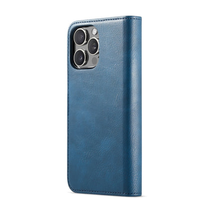 For iPhone 16 Pro Max DG.MING Crazy Horse Texture Detachable Magnetic Leather Phone Case(Blue) - iPhone 16 Pro Max Cases by DG.MING | Online Shopping UK | buy2fix