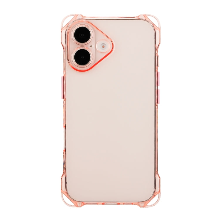 For iPhone 16 Four-corner Shockproof TPU Phone Case(Pink) - iPhone 16 Cases by buy2fix | Online Shopping UK | buy2fix