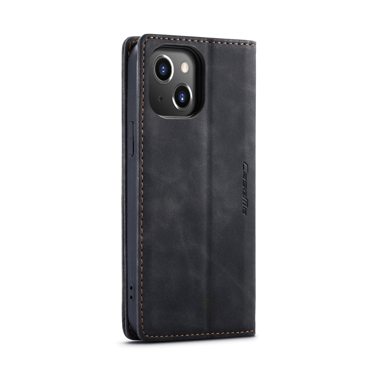 For iPhone 15 Plus CaseMe 013 Multifunctional Horizontal Flip Leather Phone Case(Black) - iPhone 15 Plus Cases by CaseMe | Online Shopping UK | buy2fix