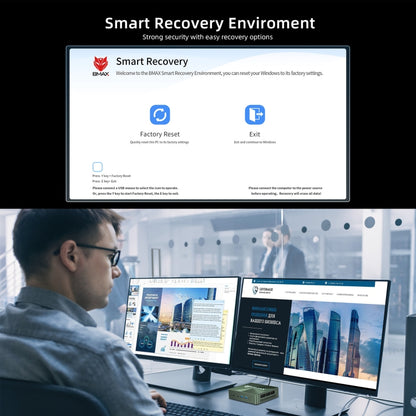 BMAX B6 Power Windows 11 Mini PC, 16GB+1TB, Intel Core i7-1060NG7, Support HDMI / RJ45(EU Plug) - Windows Mini PCs by BMAX | Online Shopping UK | buy2fix