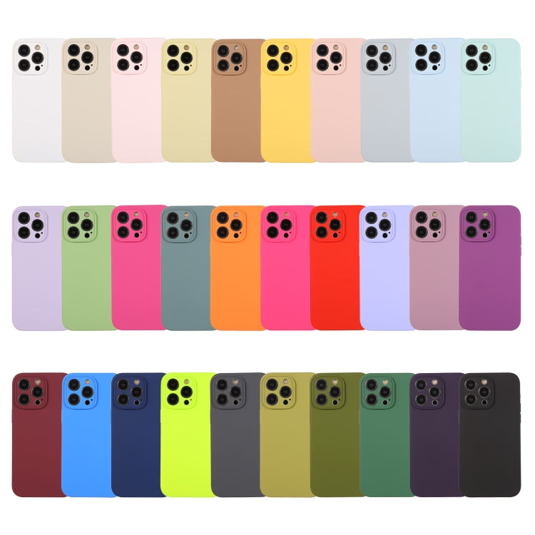 For iPhone 16 Pure Color Liquid Silicone Fine Pore Phone Case(Mint Green) - iPhone 16 Cases by buy2fix | Online Shopping UK | buy2fix