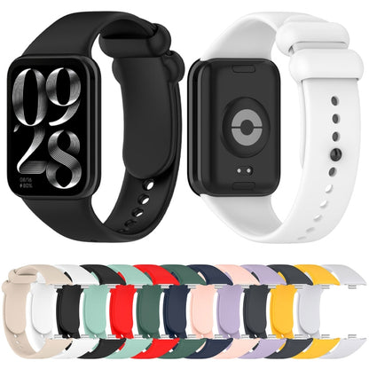 For Xiaomi Mi Band 8 Pro Solid Color Black Buckle Silicone Watch Band(Light Grey) - Watch Bands by buy2fix | Online Shopping UK | buy2fix