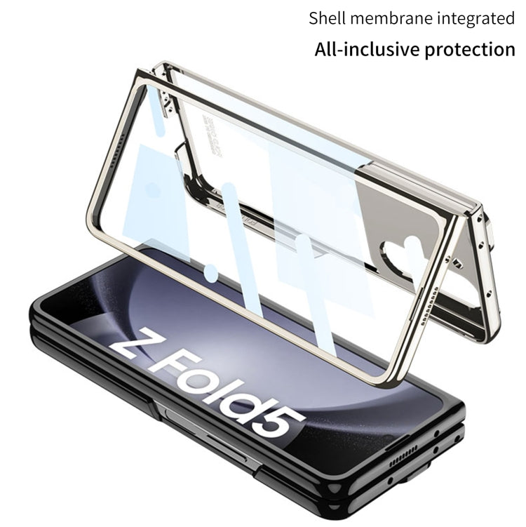 For Samsung Galaxy Z Fold5 GKK Integrated Push Lens Window PC Phone Case(Silver) - Galaxy Z Fold5 Cases by GKK | Online Shopping UK | buy2fix