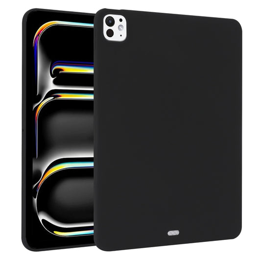 For iPad Pro 13 2024 Oil Spray Skin-friendly TPU Tablet Case(Black) - iPad Pro 13 2024 Cases by buy2fix | Online Shopping UK | buy2fix