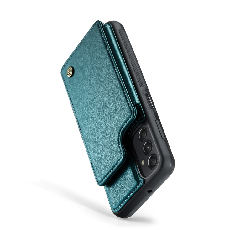 For Samsung Galaxy A24 4G CaseMe C22 Card Slots Holder RFID Anti-theft Phone Case(Blue Green) - Galaxy Phone Cases by CaseMe | Online Shopping UK | buy2fix