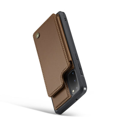 For Samsung Galaxy S20 CaseMe C22 Card Slots Holder RFID Anti-theft Phone Case(Brown) - Galaxy Phone Cases by CaseMe | Online Shopping UK | buy2fix