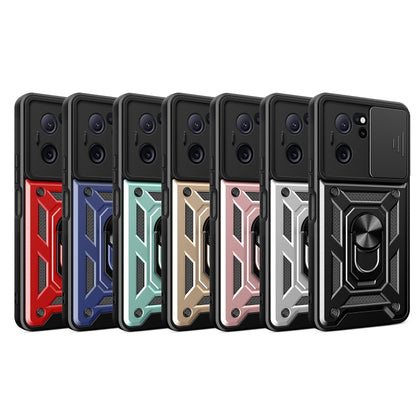 For Xiaomi Redmi K60 Ultra 5G Sliding Camera Cover Design TPU Hybrid PC Phone Case(Blue) - Redmi K60 Ultra Cases by buy2fix | Online Shopping UK | buy2fix