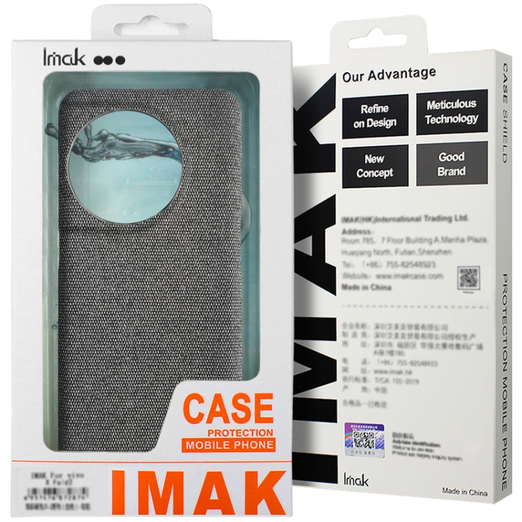 For Huawei Pura 70 imak Ruiyi Series Cloth Texture PU + PC Phone Case(Black) - Huawei Cases by imak | Online Shopping UK | buy2fix