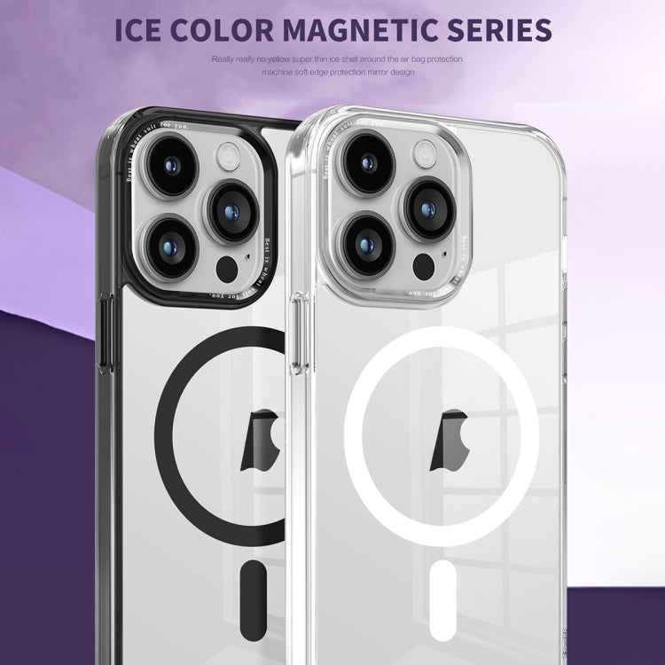 For iPhone 12 Pro Max Ice Color Magnetic Series PC + Acrylic Magsafe Phone Case(Green) - iPhone 12 Pro Max Cases by buy2fix | Online Shopping UK | buy2fix