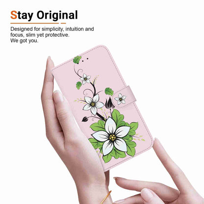 For OnePlus 11 Crystal Texture Colored Drawing Leather Phone Case(Lily) - OnePlus Cases by buy2fix | Online Shopping UK | buy2fix